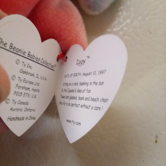 Izzy the Iguana (Rainbow) Beanie Baby - Picture 3 of 8